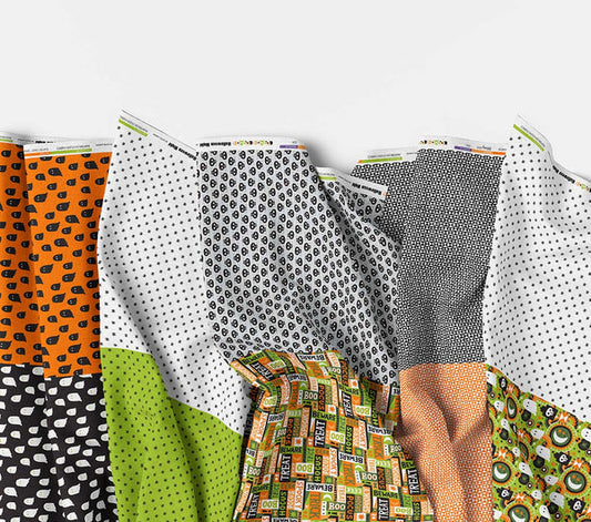 Halloween Night - Flat Fat Stack 10 - Fat Quarter Bundle (Preorder)