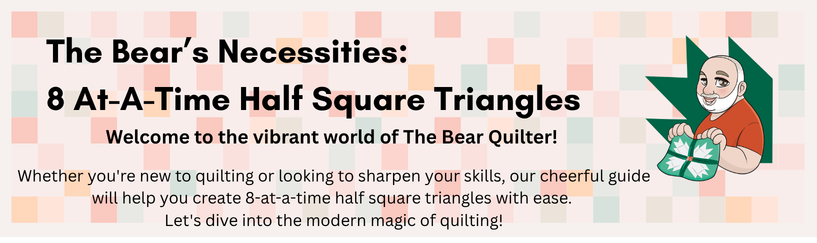 8 At-A-Time Half Square Triangle Guide