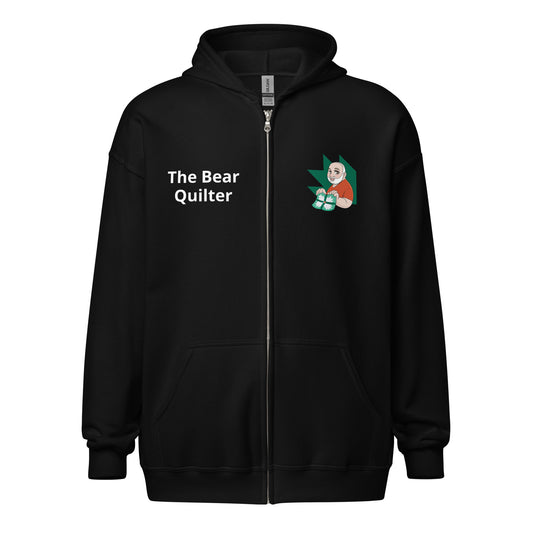 The Bear Quilter Unisex heavy blend zip hoodie